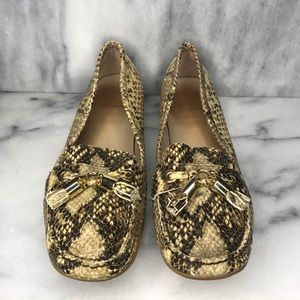 Stuart Weitzman Python Loafters